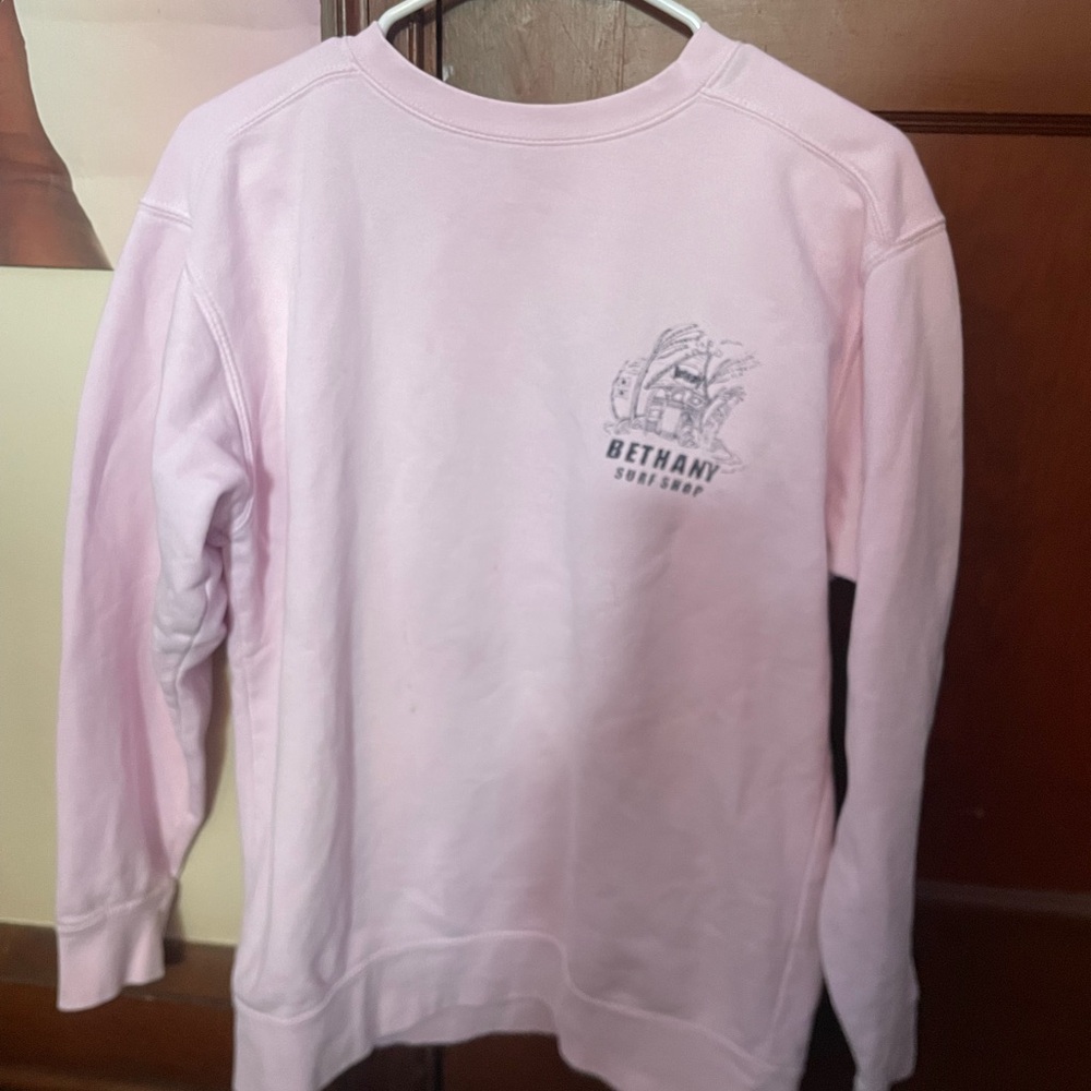 Bethany Surf Shop Light Pink Sweatshirt